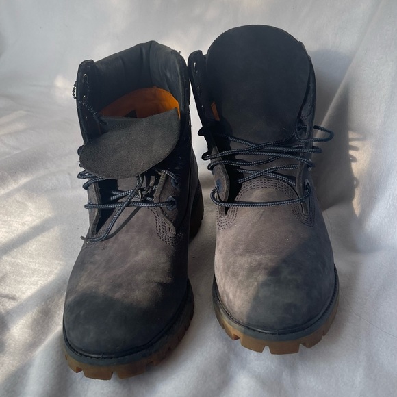 Navy blue Timberland boots